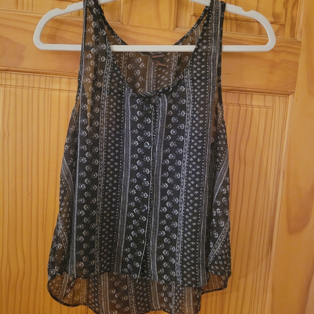 Sheer forever 21 top